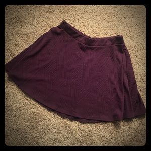 Dark purple/maroon skater skirt